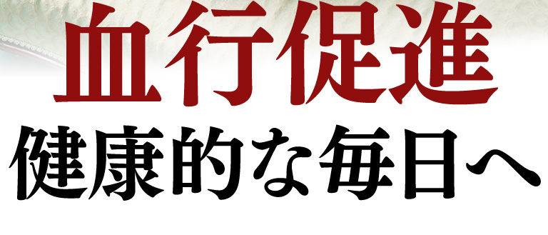 血行促進 健康的な毎日へ